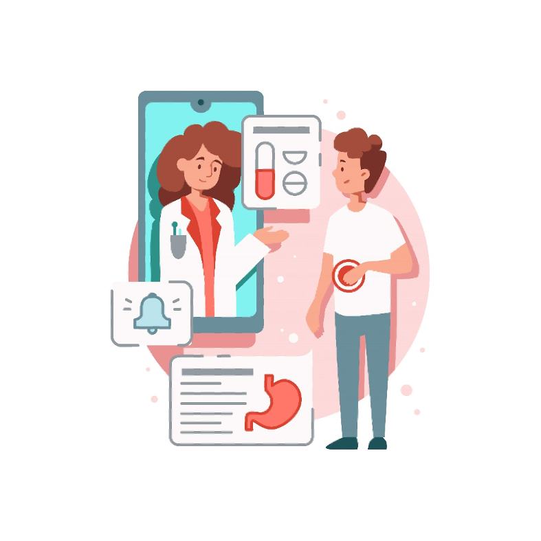 doctor via smartphone